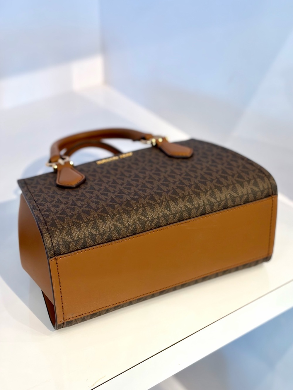 Michael Kors Marilyn Small Signature Logo Satchel Crossbody Bag - Picture 12 of 14